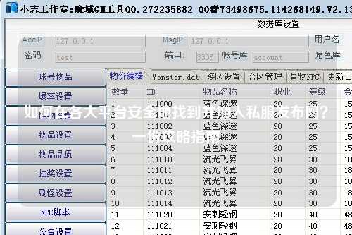 如何在各大平台安全地找到并加入私服发布网？一份攻略指南